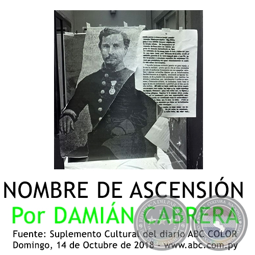 NOMBRE DE ASCENSIN - Por DAMIN CABRERA - Domingo, 14 de Octubre de 2018